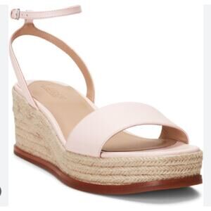 Lauren Ralph Lauren Leona Espadrille Platform Wedge sandals pink opal - 8